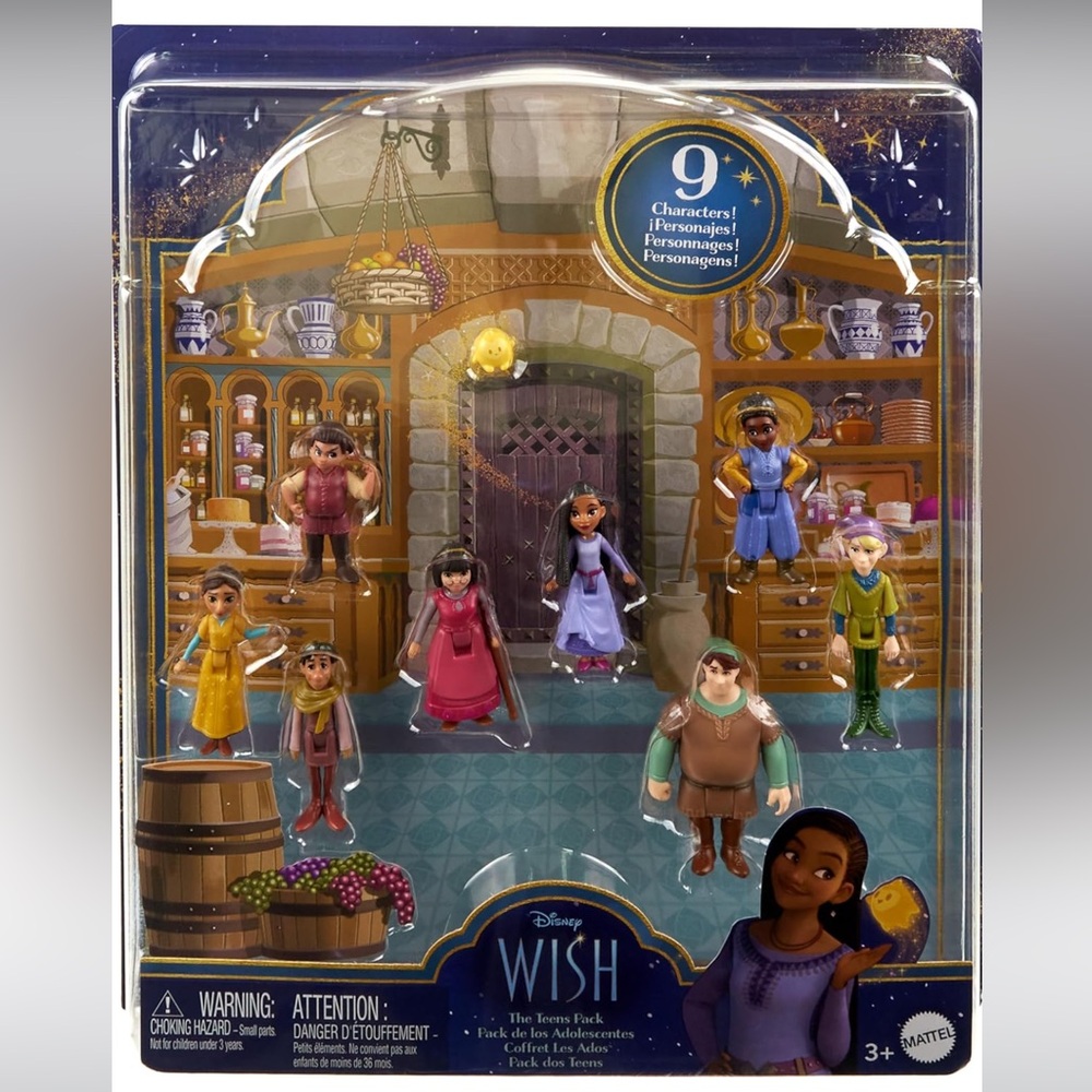 NWT Disney WISH The Teens Pack (9 Figure Character Pack) by Mattel
